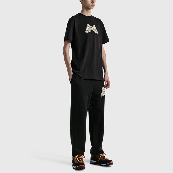 NWT Men’s Size Small Moncler X Palm Angels Wing Logo Tee 100% Cotton In Black - Picture 7 of 17
